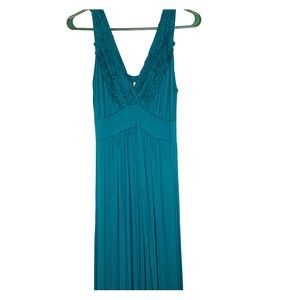 Gilli teal maxi dress with beautiful detail